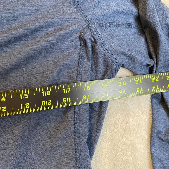 Travis Mathew Mens Long Sleeve 1/4 Zip Pullover Shirt M Blue Polyester/Spandex - Picture 7 of 12